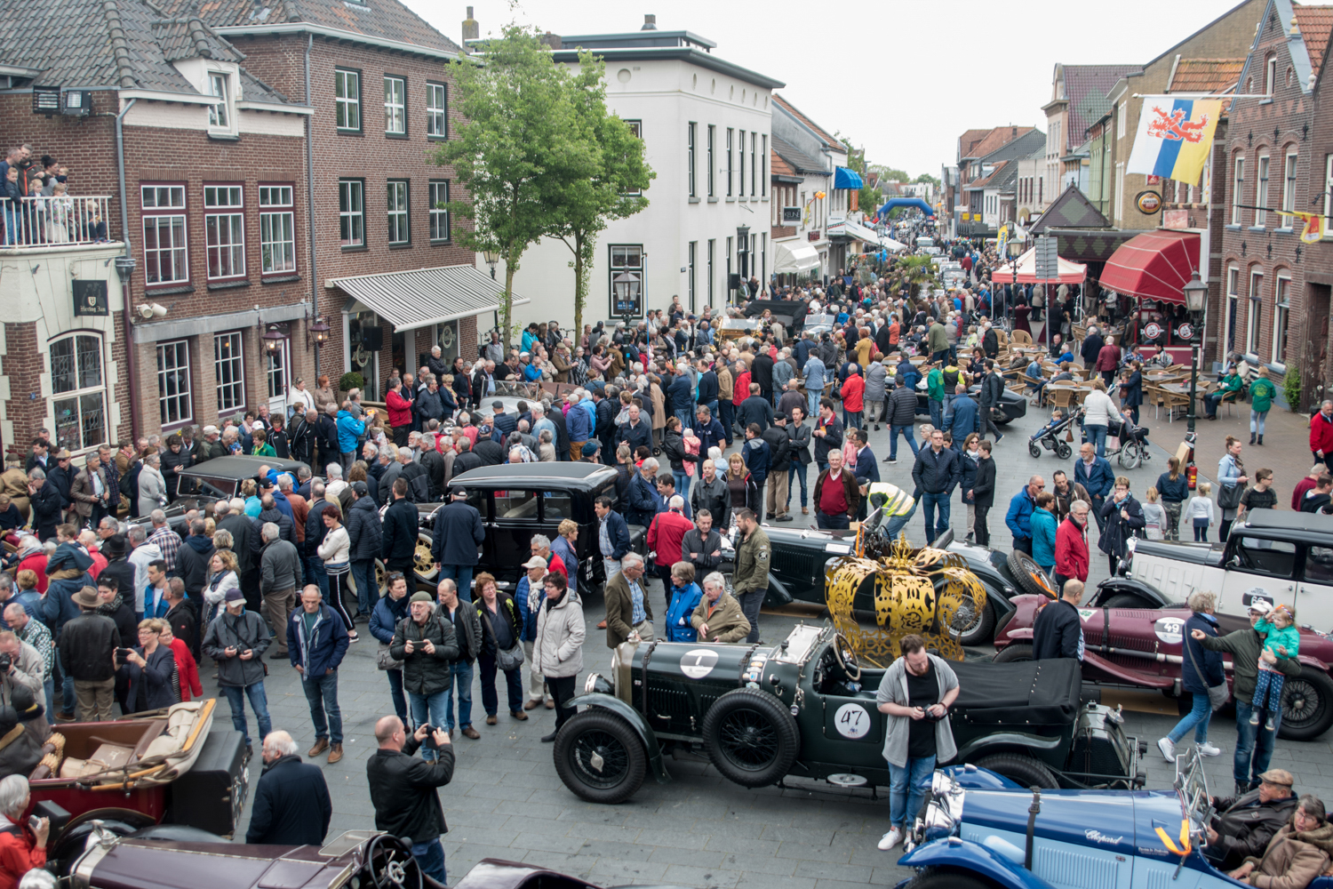 Parijs - Amsterdam Classic Car Rally, doortocht Gennep 2018